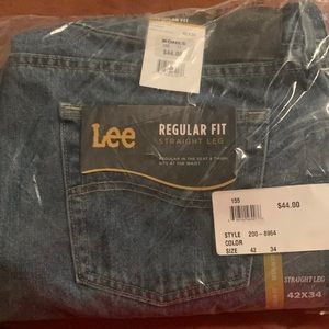 Mens Lee regular fit Jeans 42x34